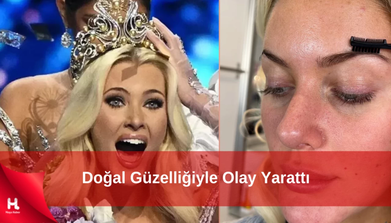 Kainat Güzeli Kjær Theilvig'in makyajsız hali olay oldu!