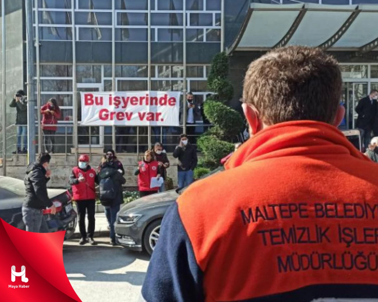 "Maltepe Belediyesi İşçilerinden Grev: 'Haklarımız İçin Direneceğiz!'"