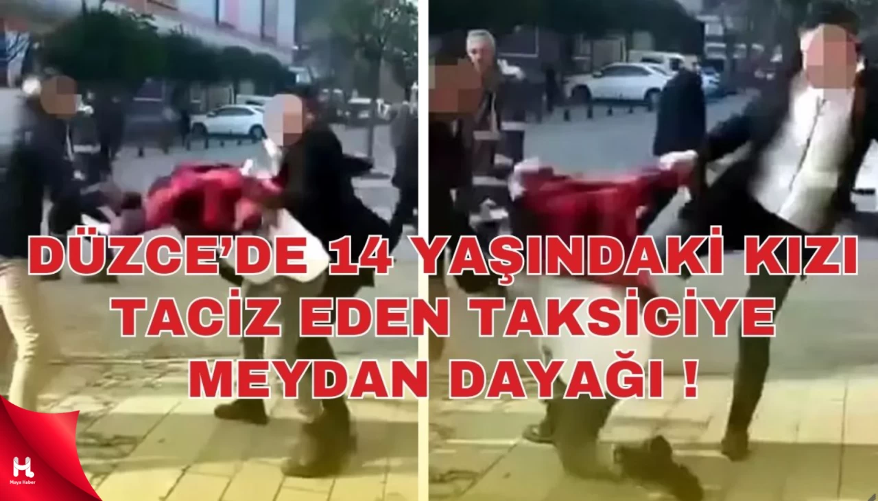 Kız Çocuğuna Taciz İddiasıyla Taksi Şoförüne Saldırı