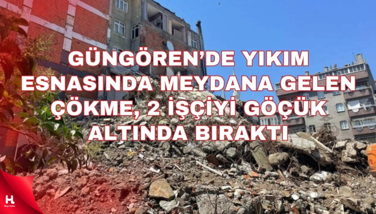 İstanbul'da göçük! Bir işçi enkaz altında, kurtarma sürüyor.