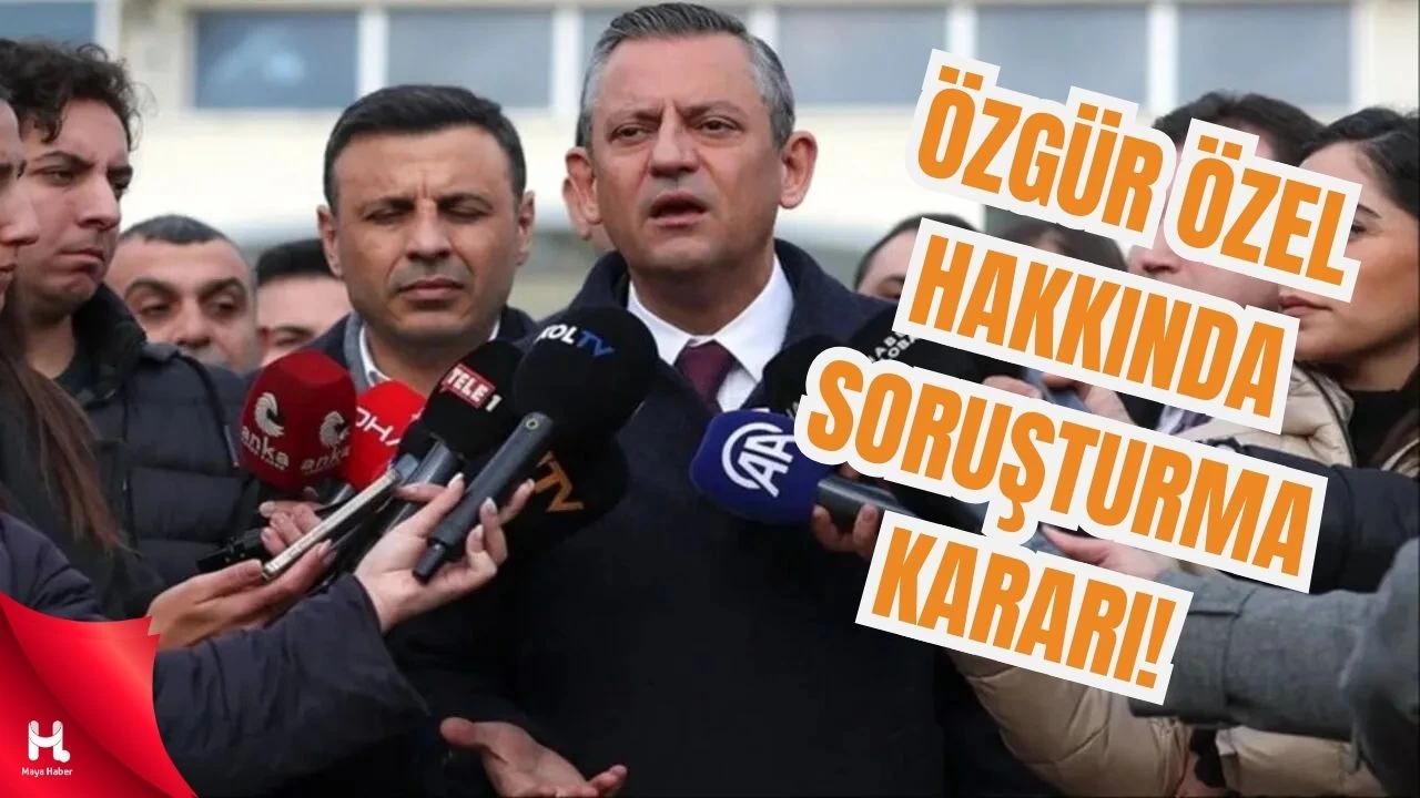 Özgür Özel hakkında soruşturma açıldı...