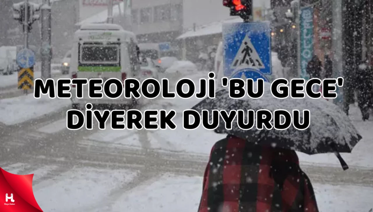 Meteoroloji 'bu gece' diyerek duyurdu: İstanbul'a kar gelebilir!