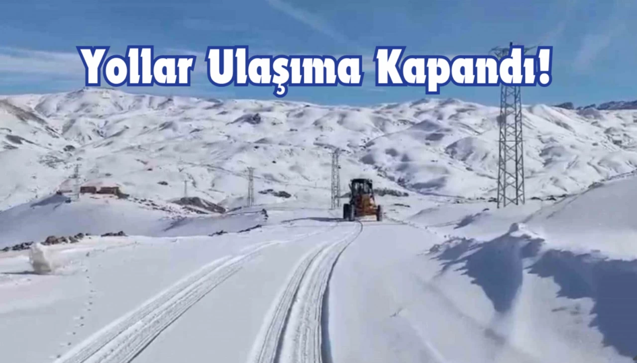 Aralıksız Yağan Kar'ın Kalınlığı 1 Metreye Ulaştı! Yollar Kapandı!