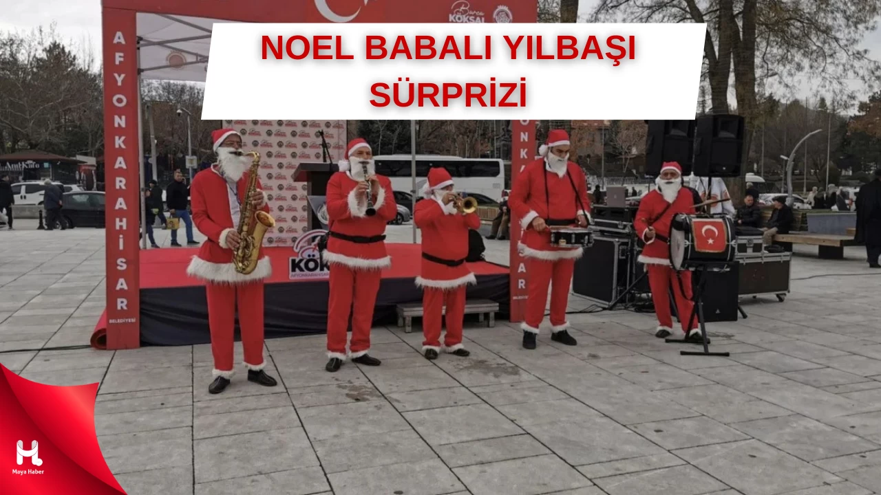 Zafer Meydanı’nda Noel Baba Kostümlü Yılbaşı Etkinliği