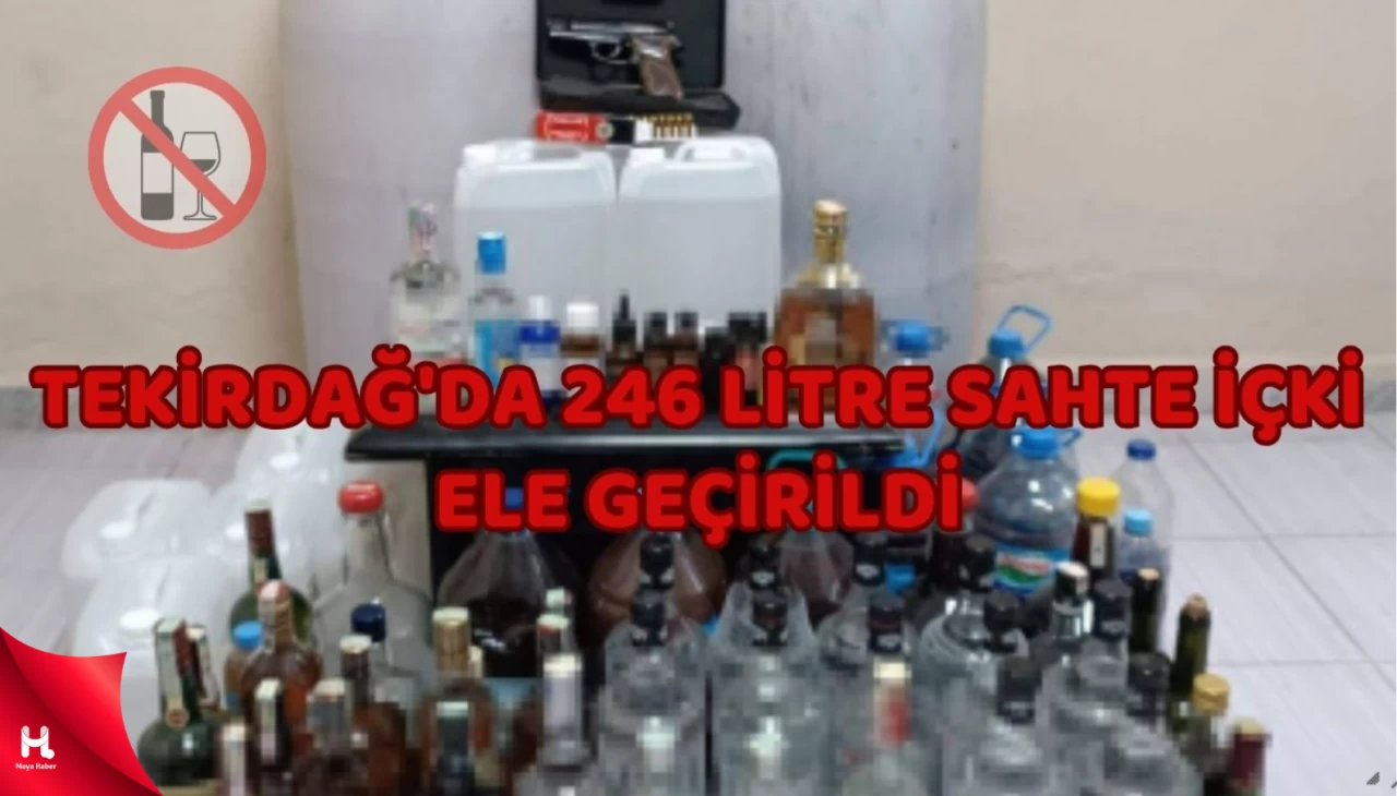 Tekirdağ'da 246 Litre Sahte İçki Ele Geçirildi, 2 Gözaltı!