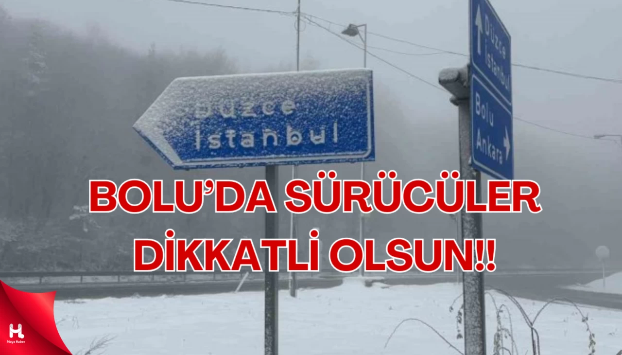 Bolu Dağı'nda Kar Yağışı ve Yoğun Sis Ulaşımı Olumsuz Etkiliyor!