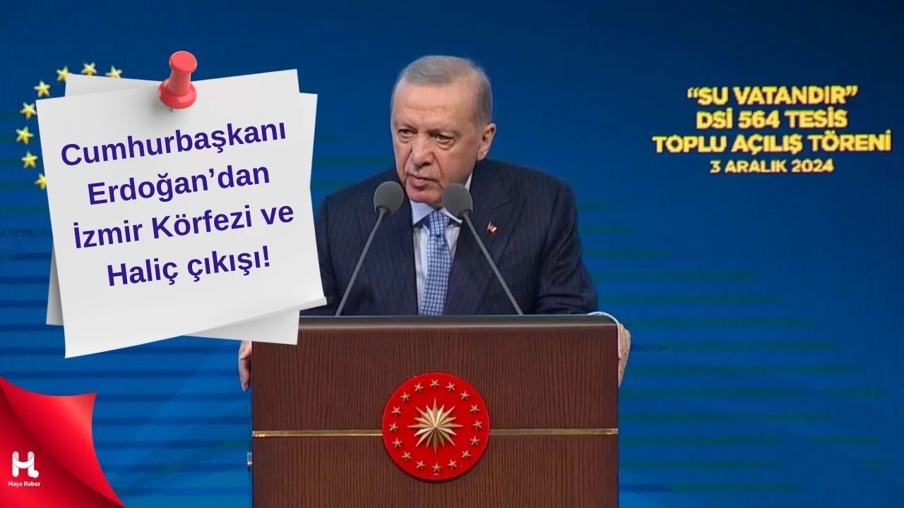 Cumhurbaşkanı Erdoğan'dan muhalefete İzmir Körfezi ve Haliç tepkisi