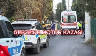 Gebze'de Motosiklet Devrildi, Sürücü Yaralandı!