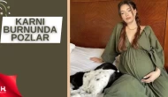 Neslihan Atagül'den Karnı Burnunda Köpeğiyle Sevgi Dolu Poz!