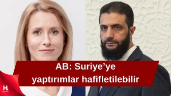 AB'den Suriye Açıklaması: "Yaptırımlar Hafifletilebilir"