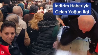 Mağaza açılışında büyük izdiham! İndirim haberiyle koşanlar!