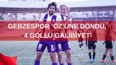 GEBZESPOR 'ÖZ'ÜNE DÖNDÜ 4 GOL İLE SAPANCA GALİBİYETİ GELDİ