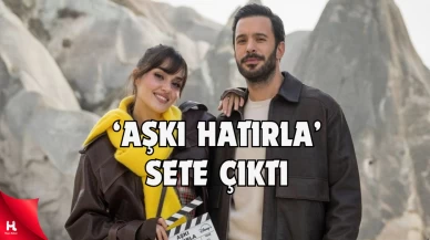 Hande Erçel ve Barış Arduç 'un Dizisi Kapadokya'da Sete Çıktı