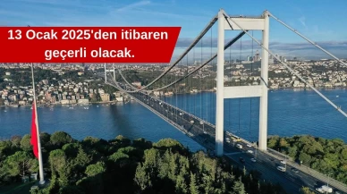 Yeni yılda otoyol ve köprü geçiş ücretleri belli oldu