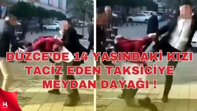 Kız Çocuğuna Taciz İddiasıyla Taksi Şoförüne Saldırı