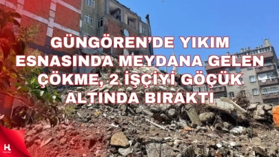 İstanbul'da göçük! Bir işçi enkaz altında, kurtarma sürüyor.