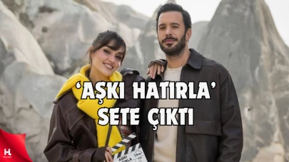 Hande Erçel ve Barış Arduç 'un Dizisi Kapadokya'da Sete Çıktı