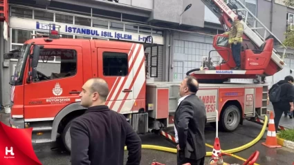 İstanbul Bahçelievler'de İş Yerinde Yangın Çıktı...