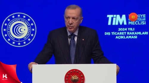 Cumhurbaşkanı Erdoğan ihracatta yeni rekoru açıkladı