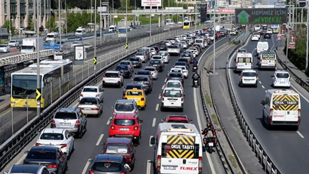 İstanbul'da trafik yoğunluğu