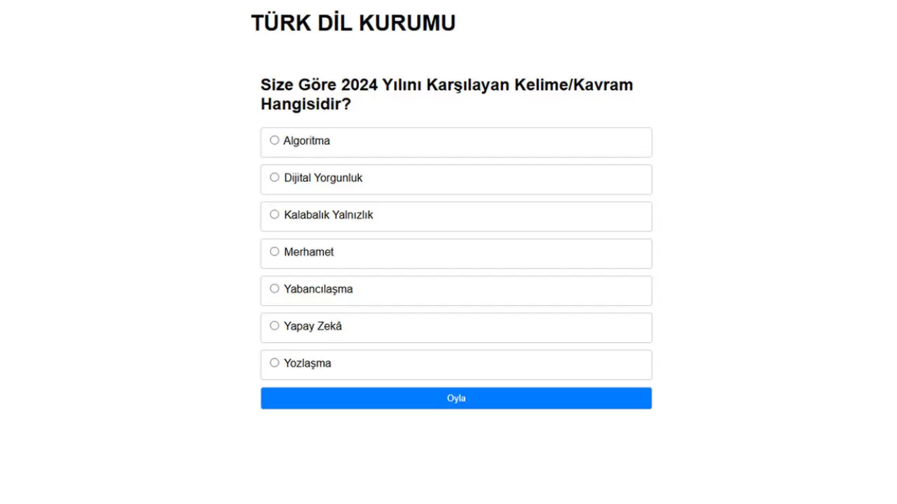 2024 yılının kelimesi için TDK oylaması başladı! İşte anketteki kelimeler